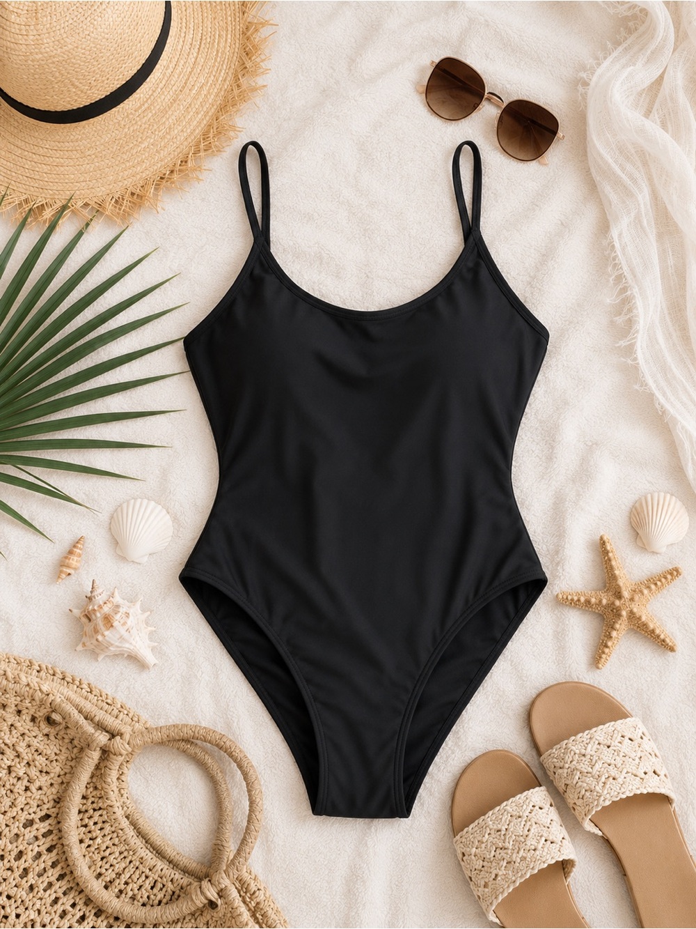 NWT Andie Swim The Amalfie One Piece Swimsuit in Black Size XXXL